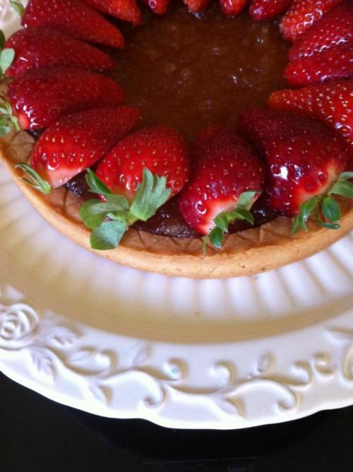 Crostata con fragole fresche