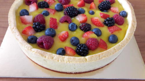 Crostata limone e frutti di bosco