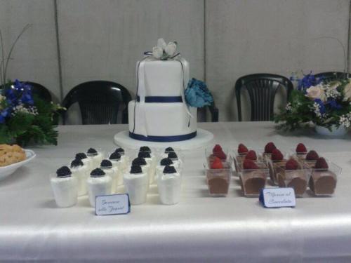 Wedding cake con buffet