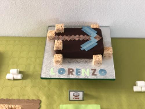 Torta tema Minecraft